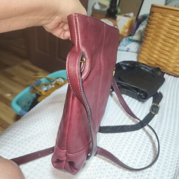 VINTAGE EITENNE AIGNER EUC OXBLOO LEATHER CROSSBODY BAG - Picture 9 of 9